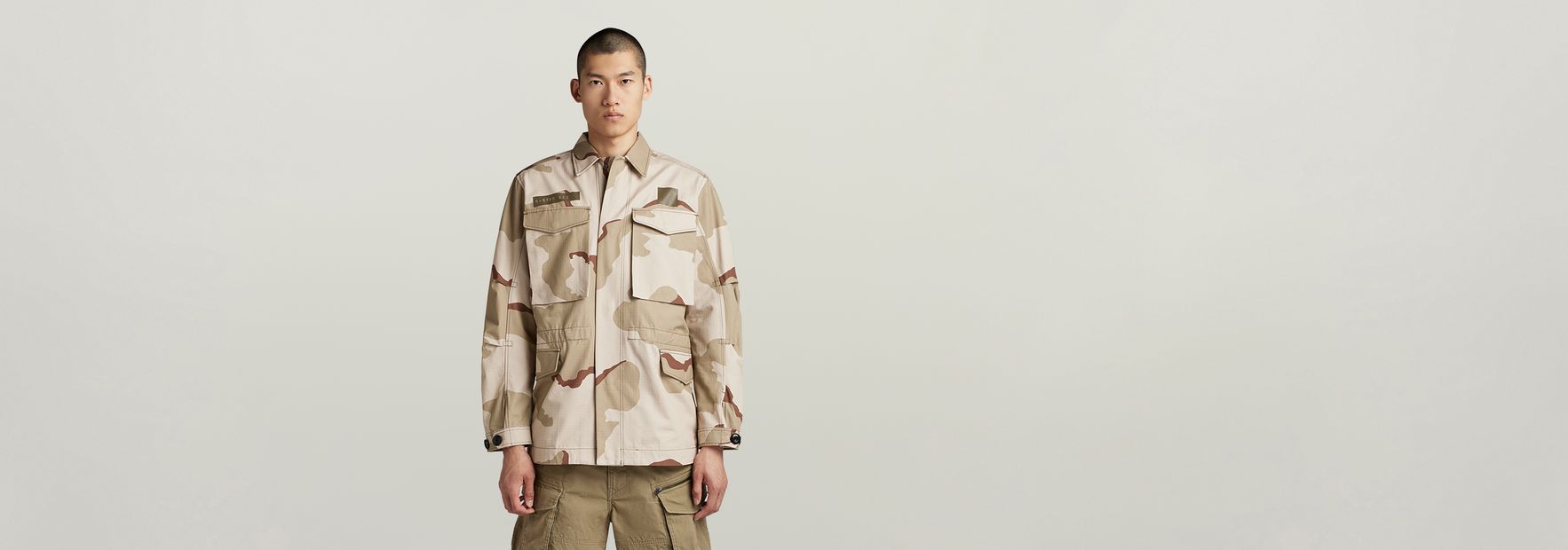 G star camouflage jacket top