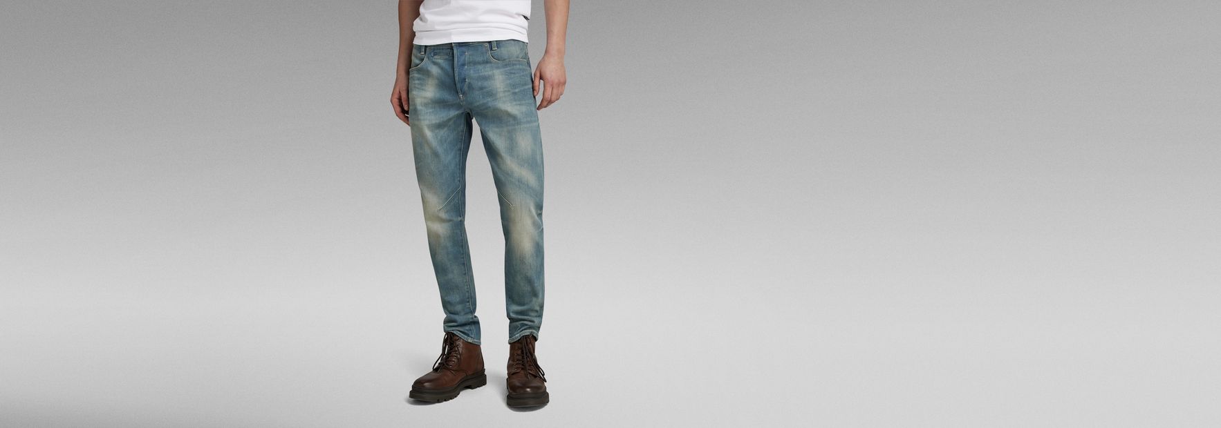サロペット・オーバーオール・オールインワン G-STAR RAW D-STAQ 5-POCKET HIGH SKINNY G-STAR Raw Men's D-STAQ 5-Pocket Slim Fit Jeans,Light Aged