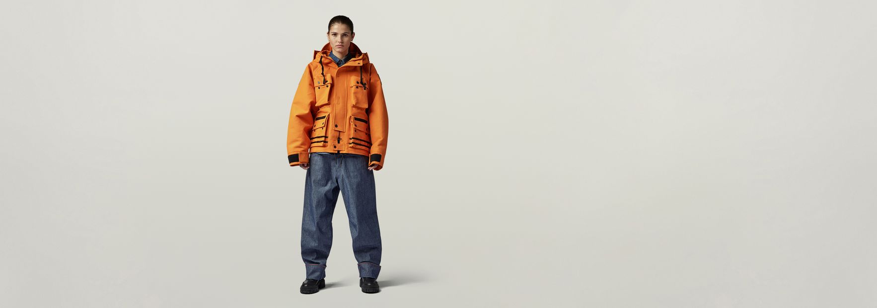 G star orange jacket online