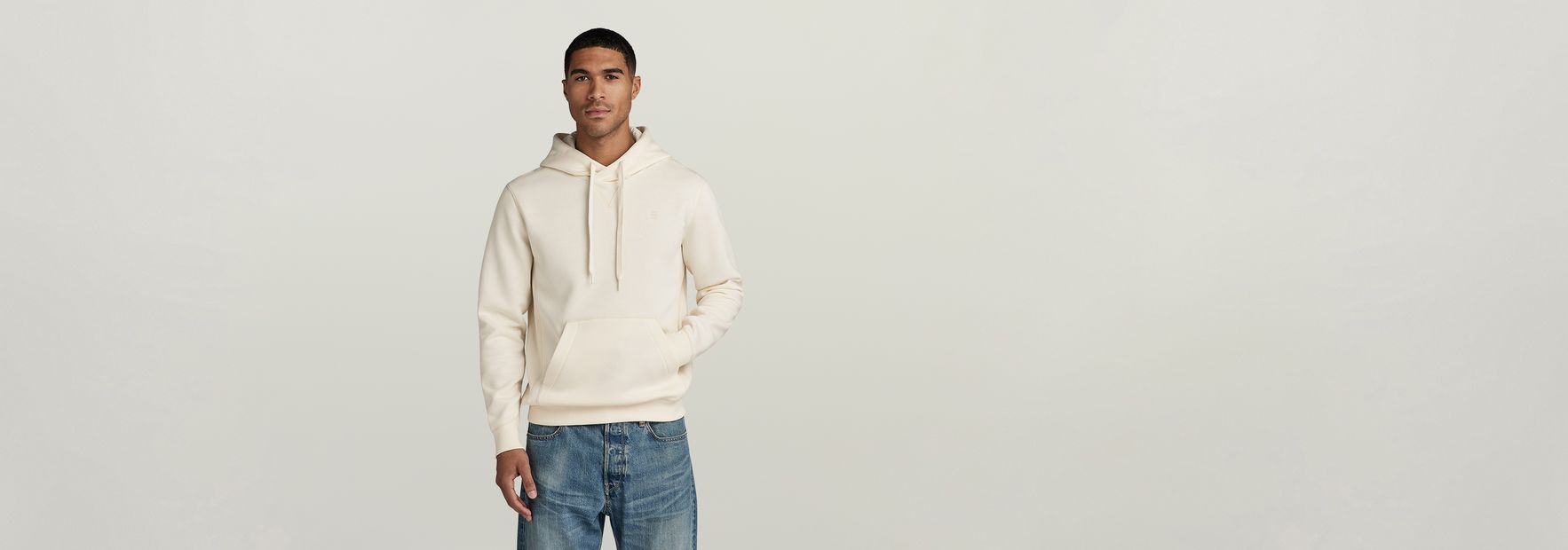 G star shop white hoodie