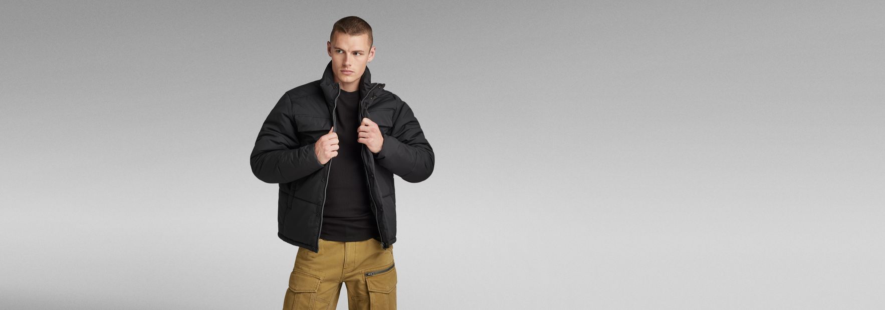 Foundation Padded Jacket | Dark blue | G-Star RAW® CA