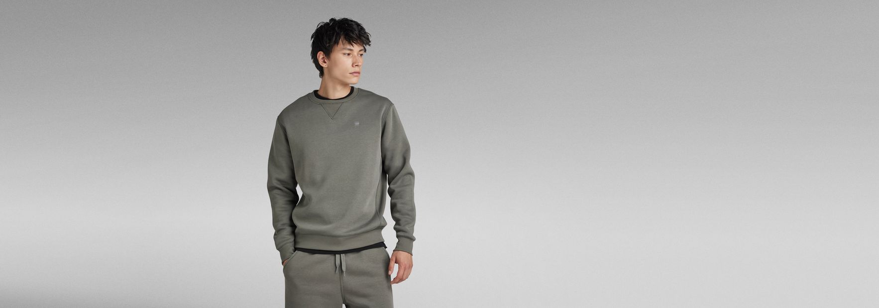 | Sweater Core Grey | RAW® US Premium G-Star