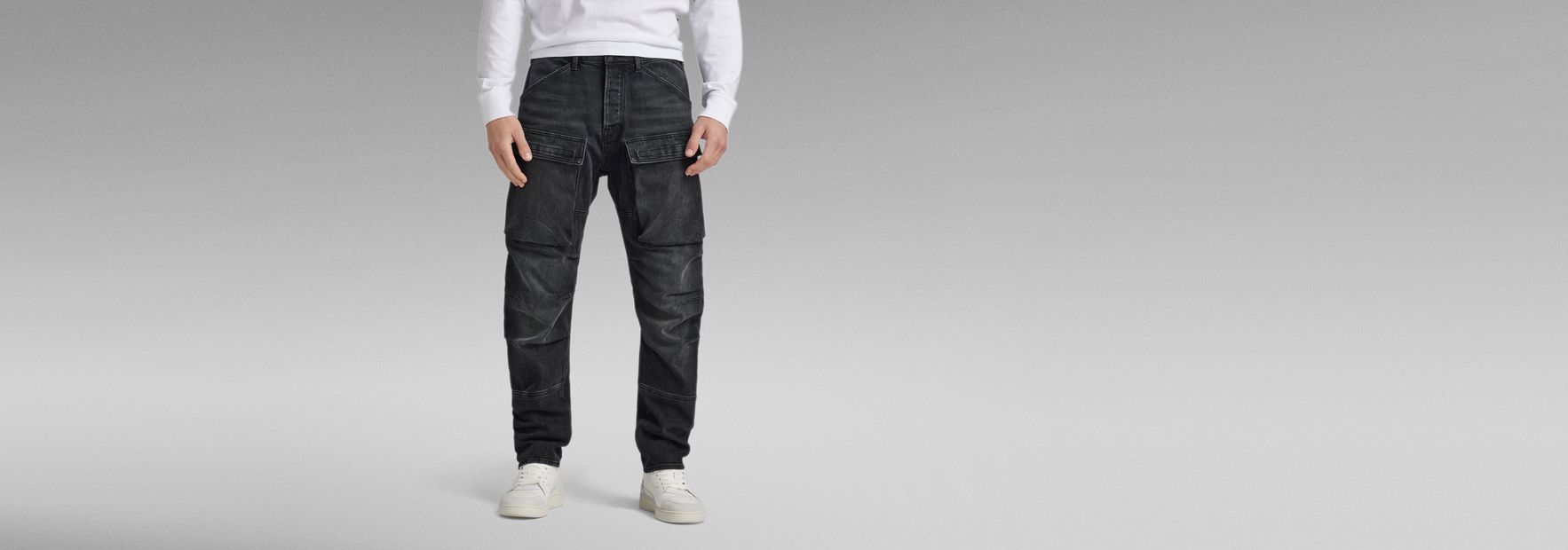 | Denim RAW® Pants G-Star Black | Cargo Straight Tapered 3D US