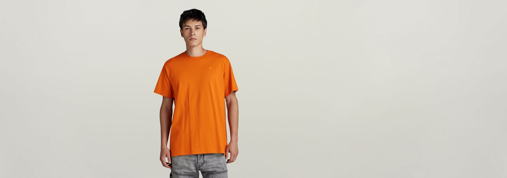 Orange g star shirt new arrivals