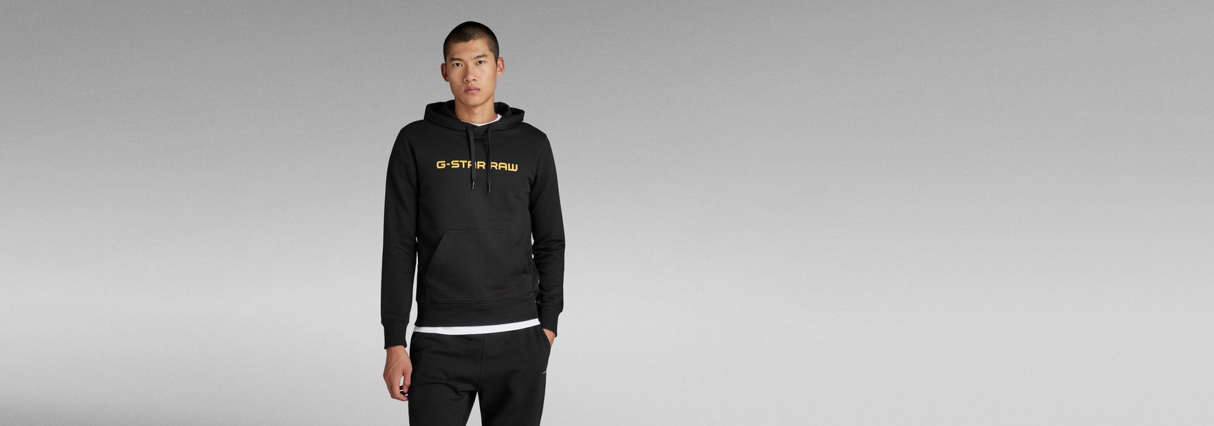G star raw hoodie black sales