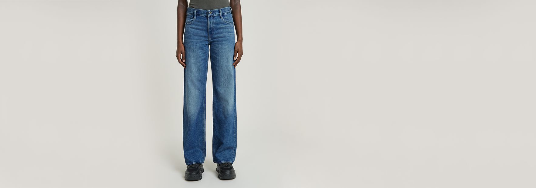 Judee Low Waist Loose Jeans | Medium blue | G-Star RAW® US