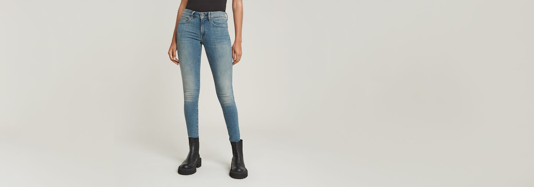 Midge Zip Mid Skinny Jeans