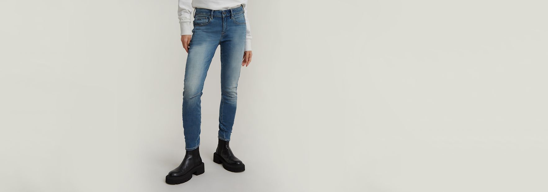 | Jeans 3D US Medium Mid Skinny Waist G-Star | blue Arc RAW®