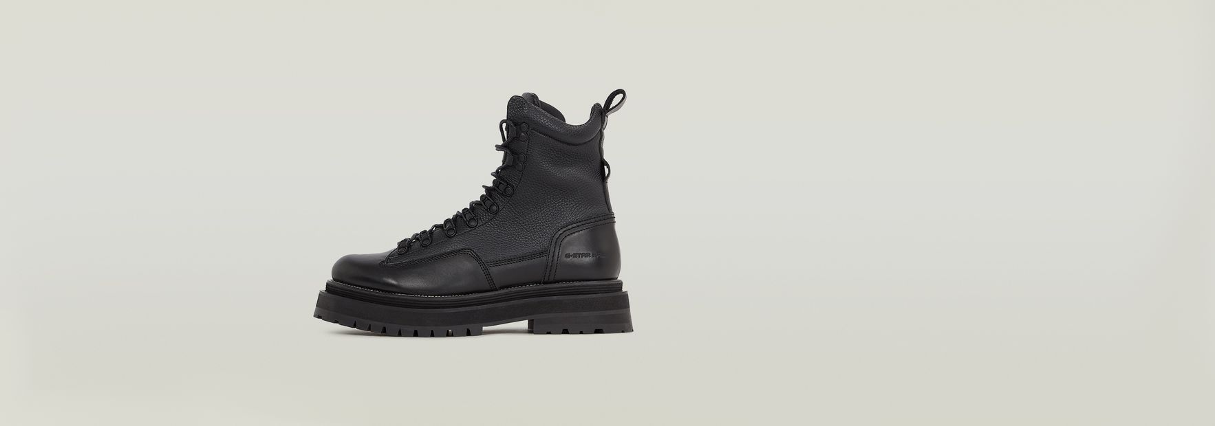 Bensen logo and 2024 leather combat boot