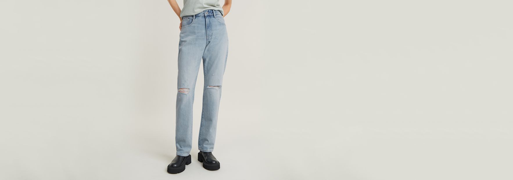 送料込★G-Star★Viktoria High Straight Fit ジーンズ Viktoria High Straight Jeans | Black | G-STAR® US