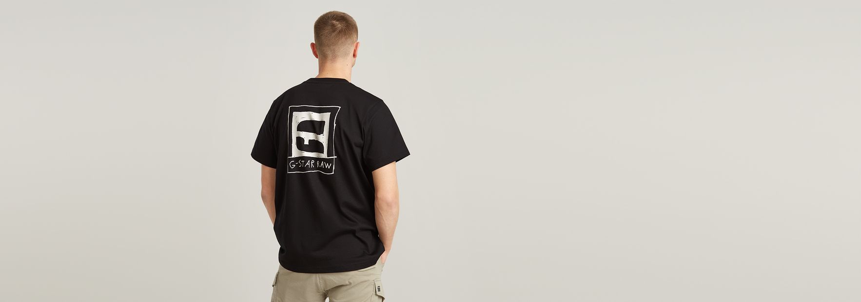 Handwriting Back Print Loose T-Shirt | Green | G-STAR® TW
