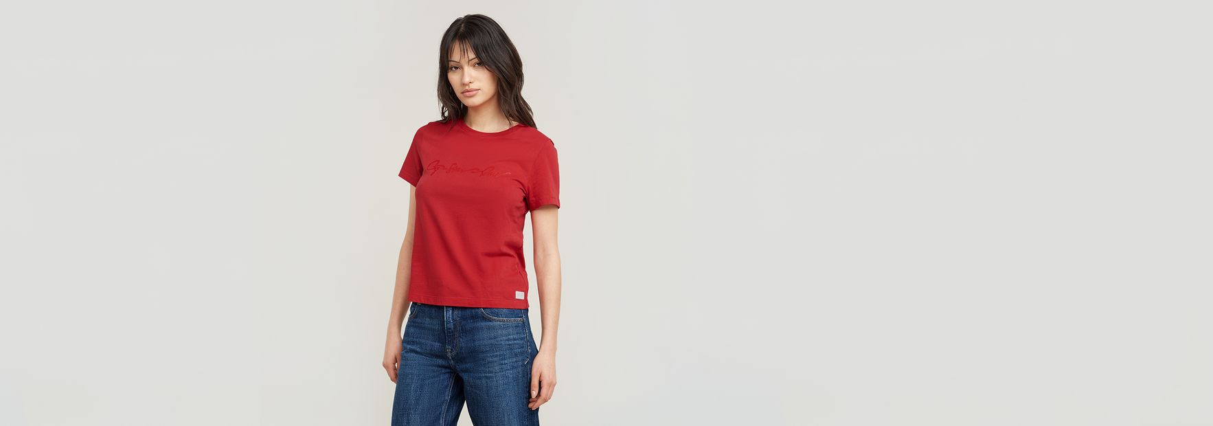 G-Star Sweat-shirt Washed A Line Script Noir D27726 D969 H590 3296045