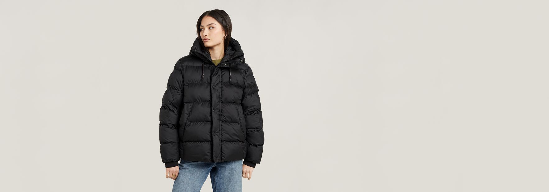 ☆☆GENERAL IDEA☆☆ WOMAN glossy short puffer [BLACK] / WBD Whistler Short Puffer | Black | G-STAR® US
