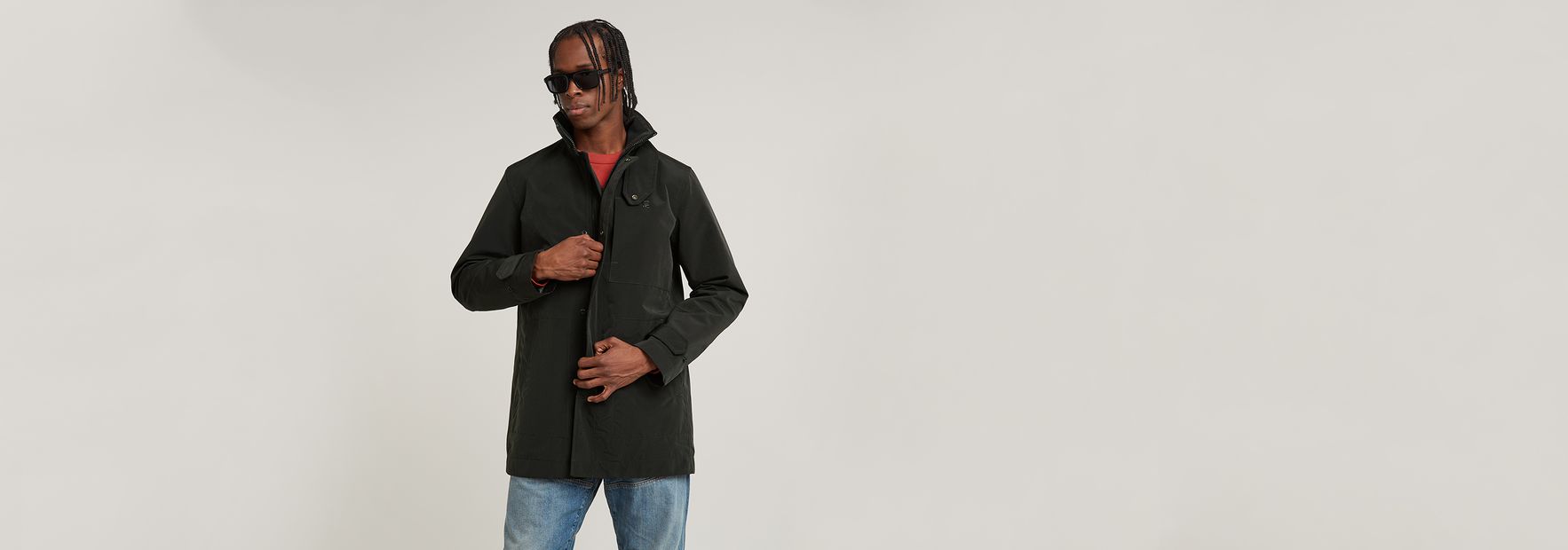G star garber hooded trench store