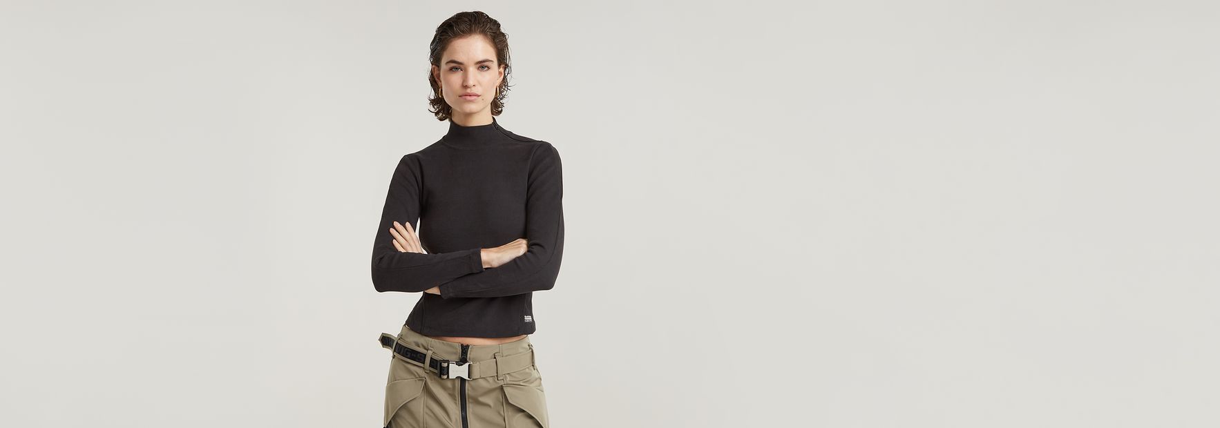 Asymmetric Zip Top | Pink | G-STAR® US