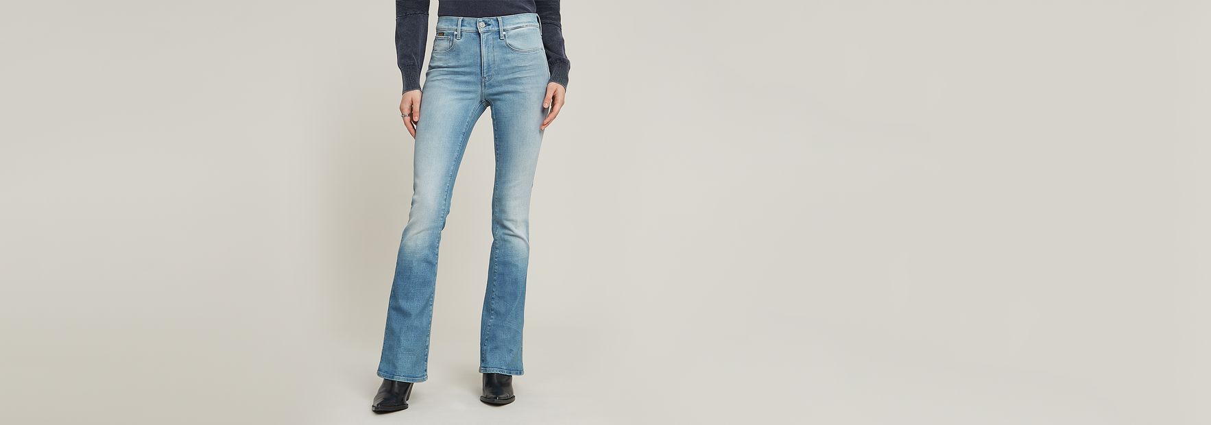 3301 Flare Jeans | Grey | G-STAR® US