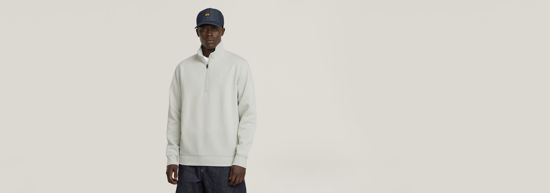 Premium Core Half Zip Sweater | Black | G-STAR® US