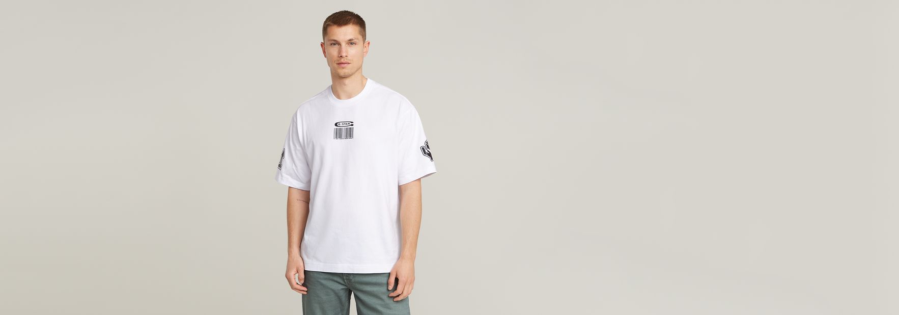 Barcode Boxy T-Shirt | Black | G-STAR® US