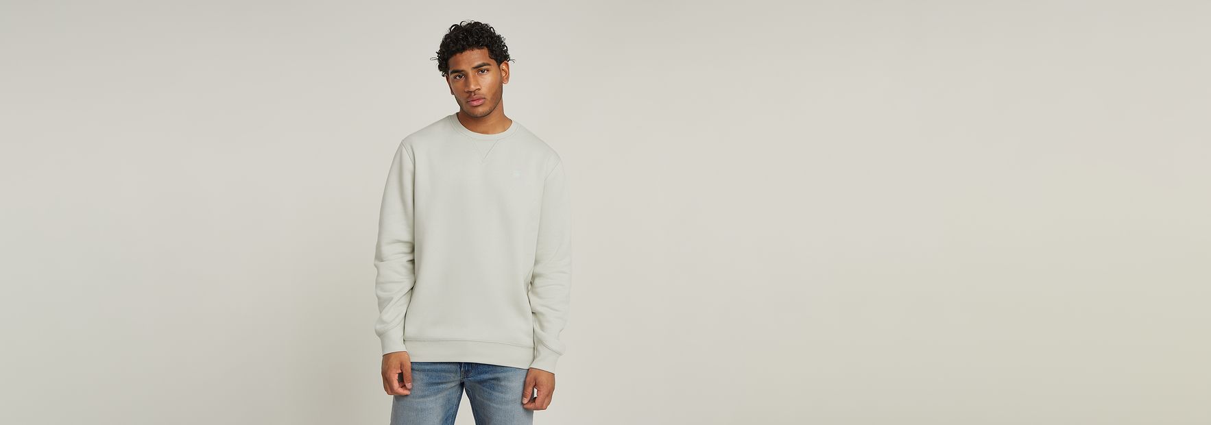 送料込★G-Star★Premium Core Regular Fit スウェットシャツ PREMIUM CORE SWEATER/ワンポイント/ロゴ（スウェット）｜G-STAR