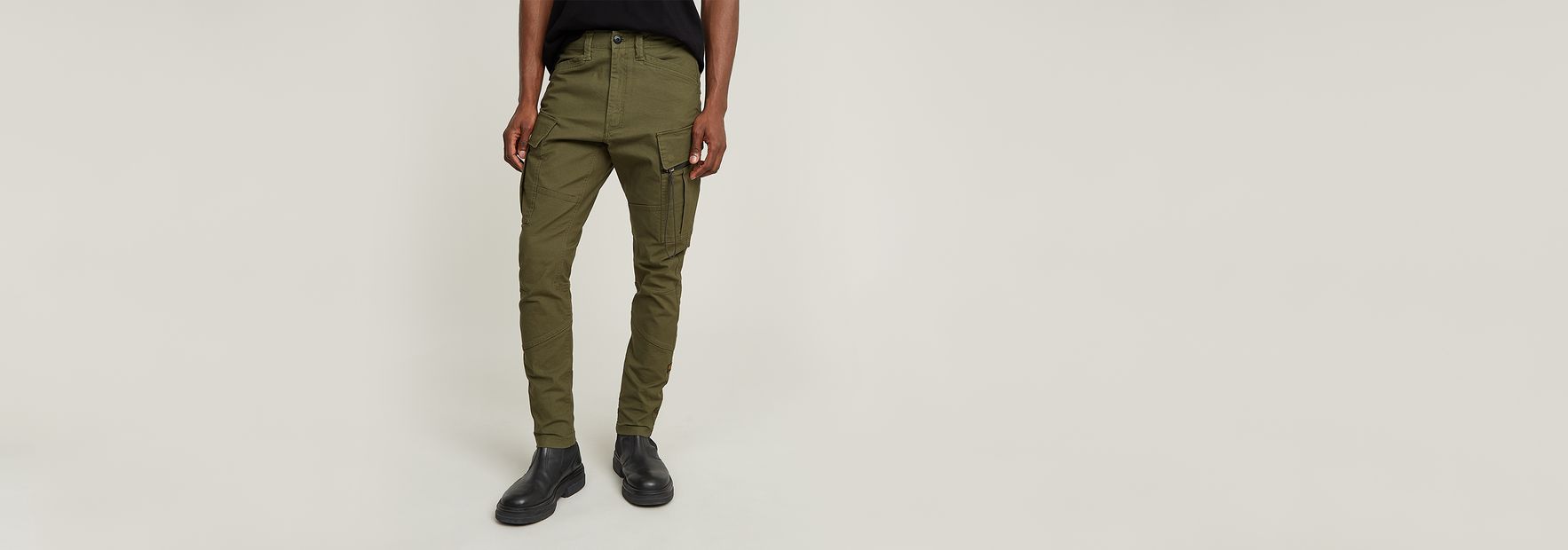 Zip Pocket 3D Skinny Cargo Pants 2.0 | ブラック | G-STAR® JP