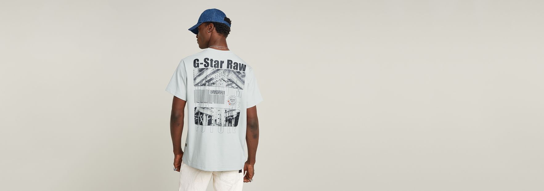 Barcode Back Graphic Loose T-Shirt | ブラック | G-STAR® JP