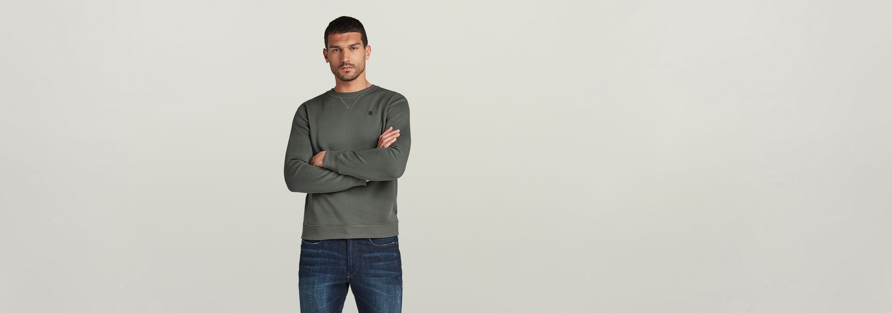 G-STAR ジースター PREMIUM CORE HALF ZIP SWEATER メンズ Premium Core Half Zip Sweater | ブラック | G-STAR® JP
