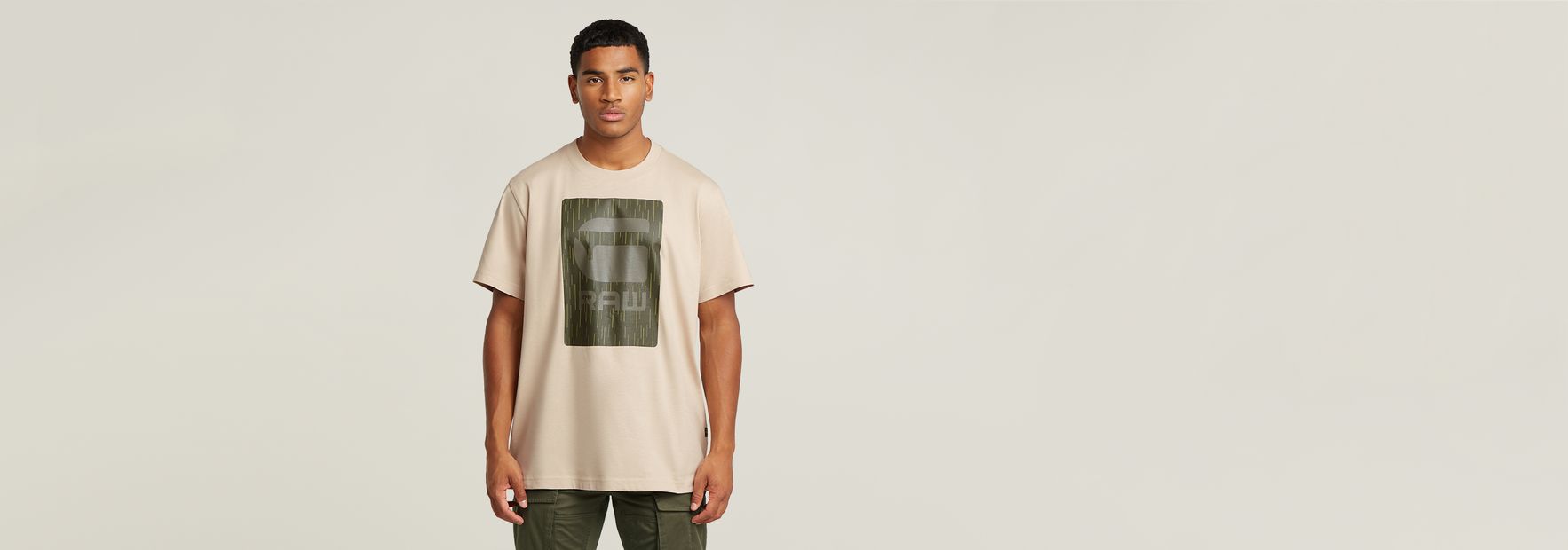 Burger Box Rain Loose T-Shirt | ベージュ | G-STAR® JP