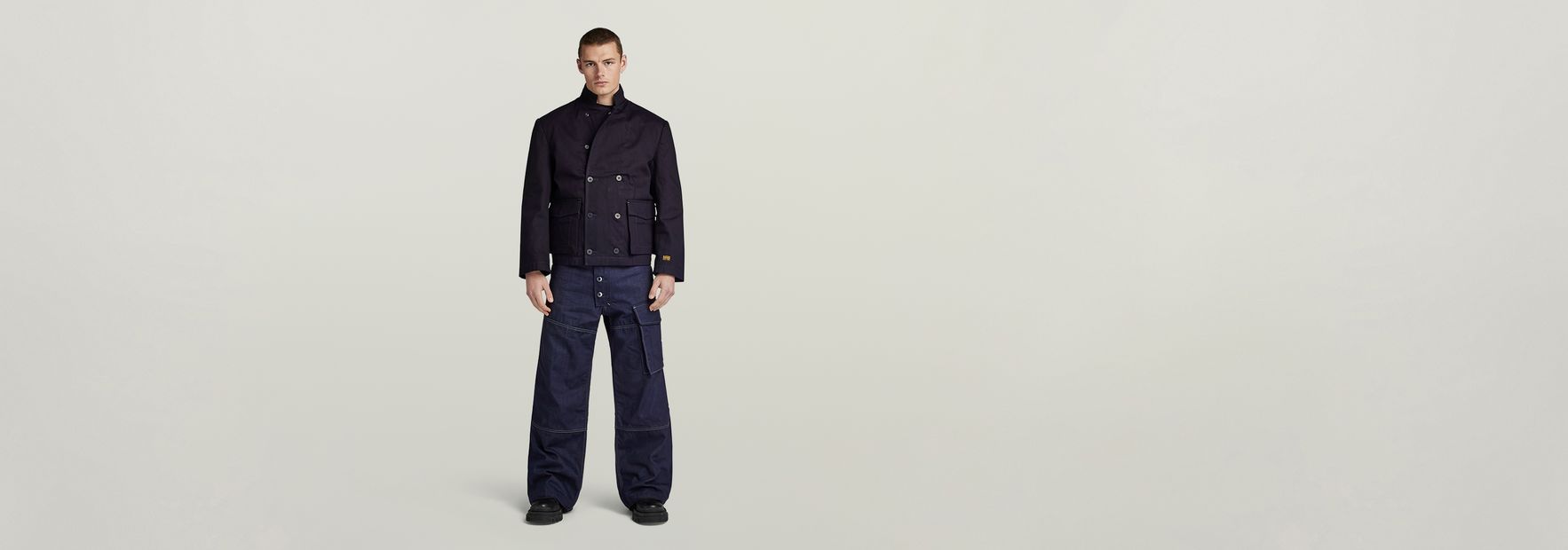 GSRR Cropped Jacket | Dark blue | G-STAR® US