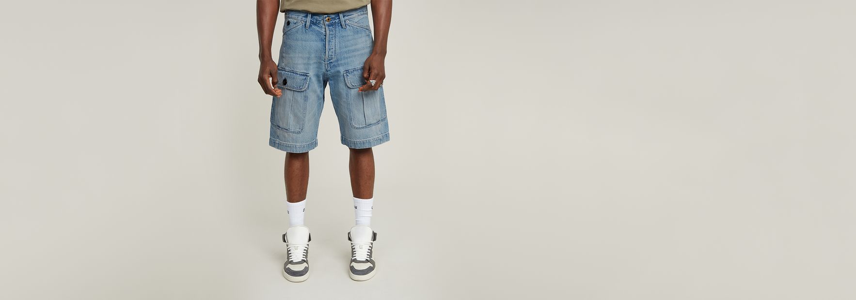 Bend 3D Cargo Shorts | ダークブルー | G-STAR® JP