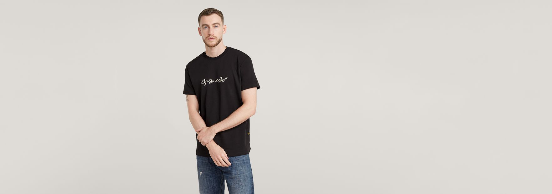 G-Script T-Shirt | Black | G-STAR® US