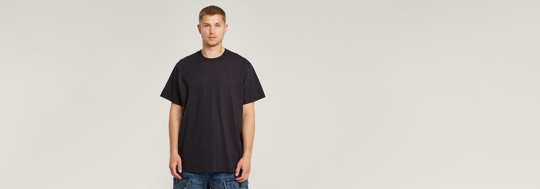 Seam Detail Loose T-Shirt | ダークブルー | G-STAR® JP