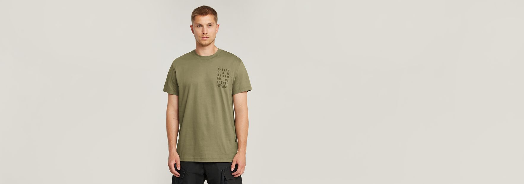 Text Chest T-Shirt | Black | G-STAR® US