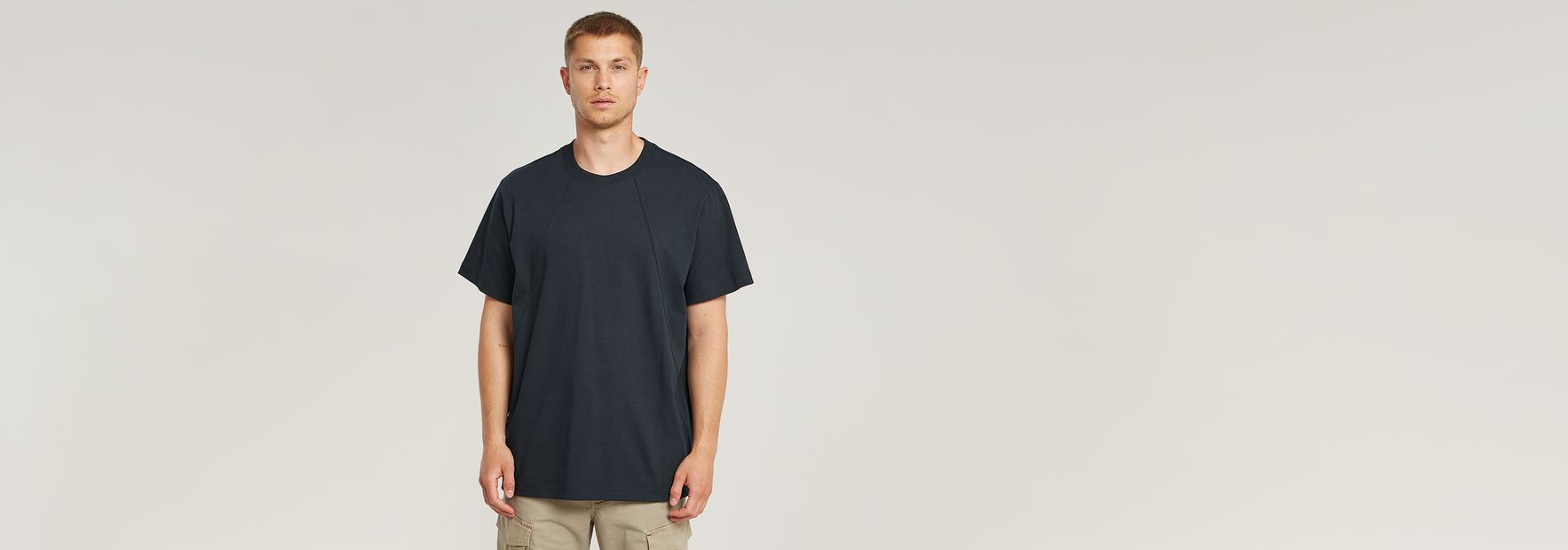 Seam Detail Loose T-Shirt | ダークブルー | G-STAR® JP
