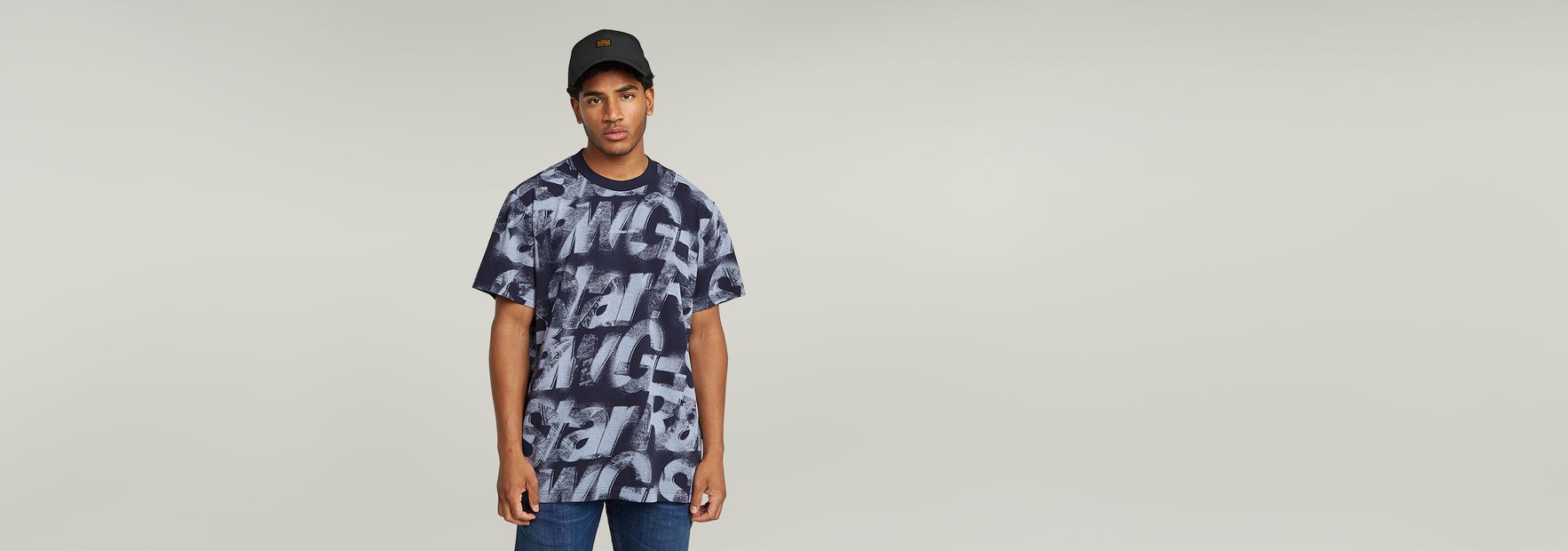 Sprayed Letters Loose T-Shirt | マルチカラー | G-STAR® JP