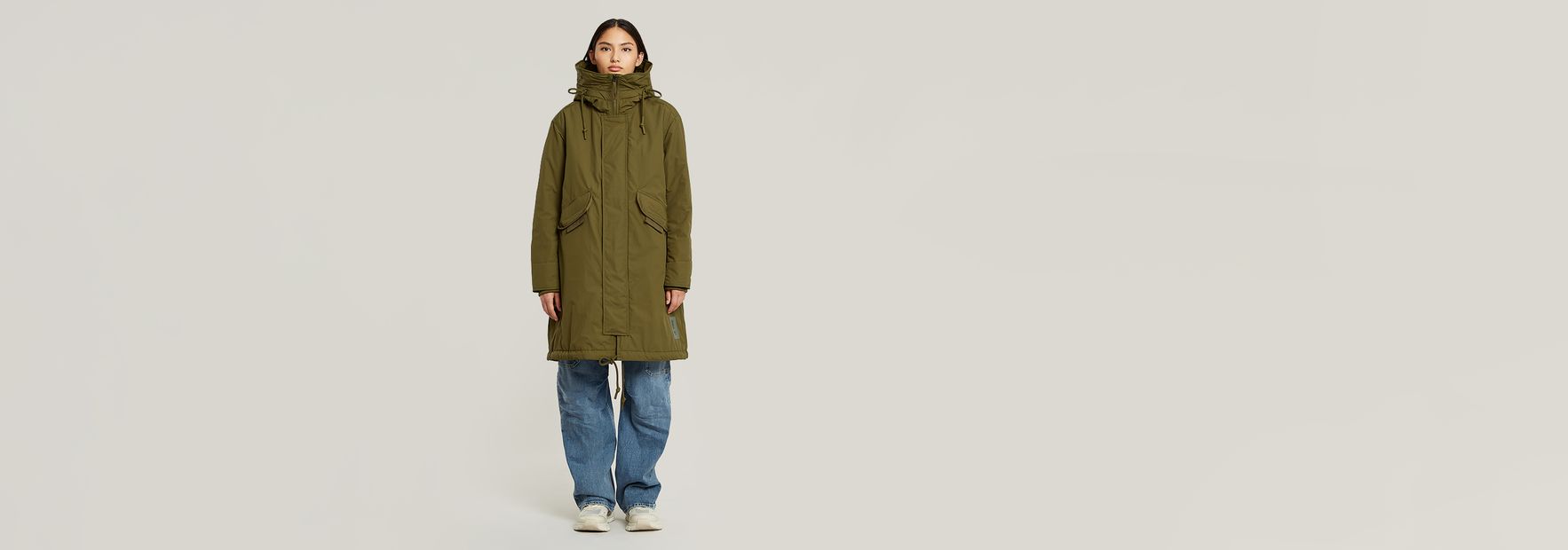 【新品未使用】G-Star RAW HOODED FISHTAIL PARKA G-Star Raw - Womens Hooded Fishtail Parka Jacket
