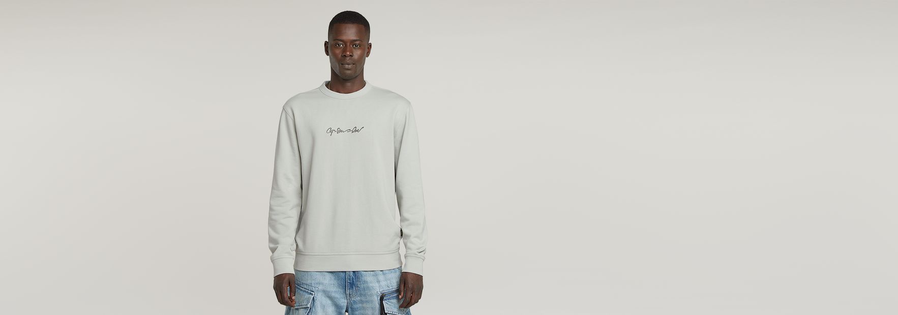 送料込★G-Star★G-Script Logo スウェットシャツ G-STAR RAW トレーナー スウェット G-SCRIPT LOGO SWEATER