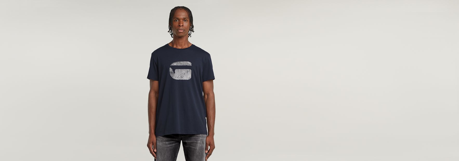 Finger Print Burger T-Shirt | Black | G-STAR® US