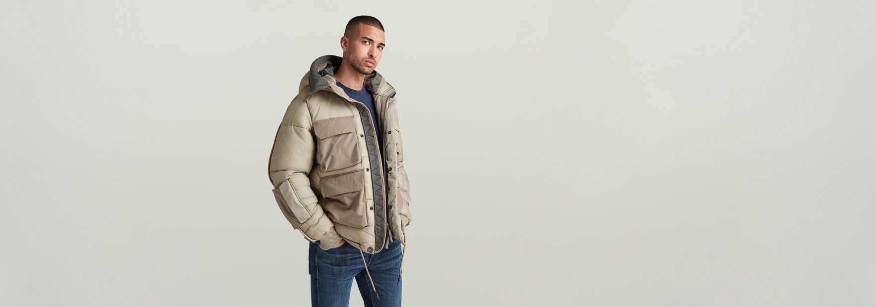 Field Hooded Puffer Jacket | Black | G-STAR® US