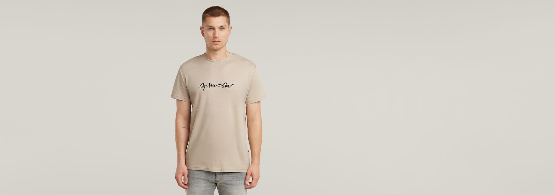 送料込★G-Star★G-Script Tシャツ Flock G-Script Loose T-Shirt | Grey | G-STAR® US