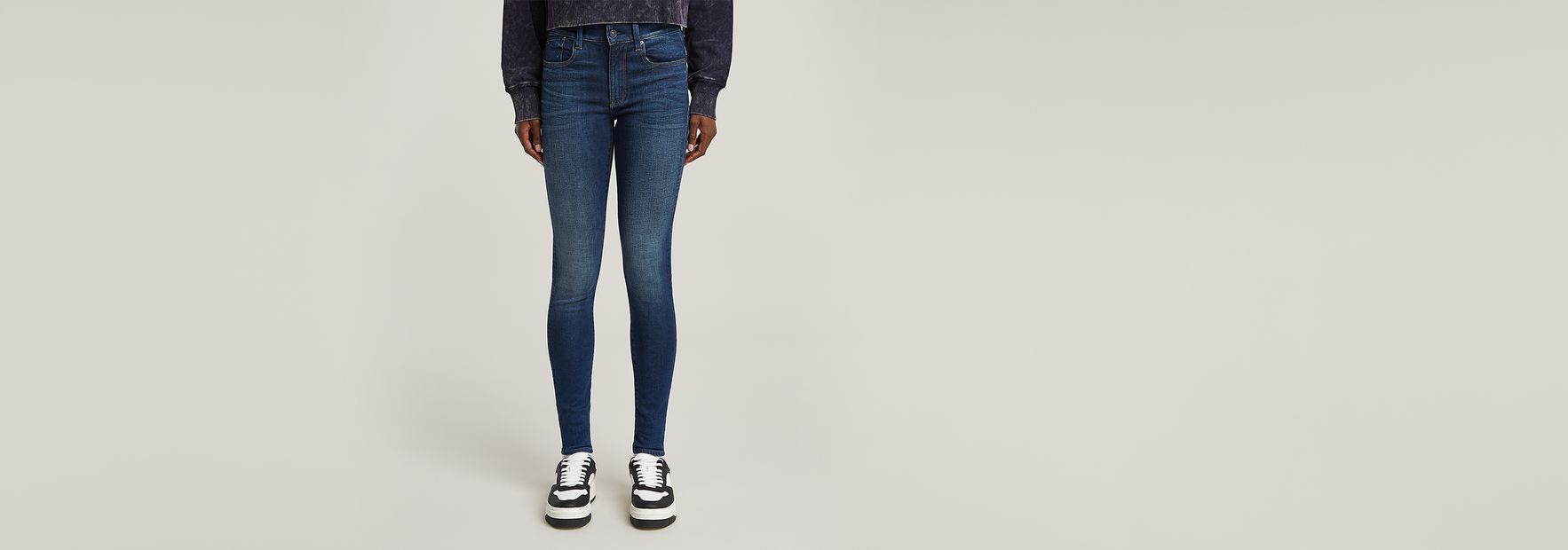 G-STAR Raw - Womens Lhana Skinny Jeans, Color Antic Chert