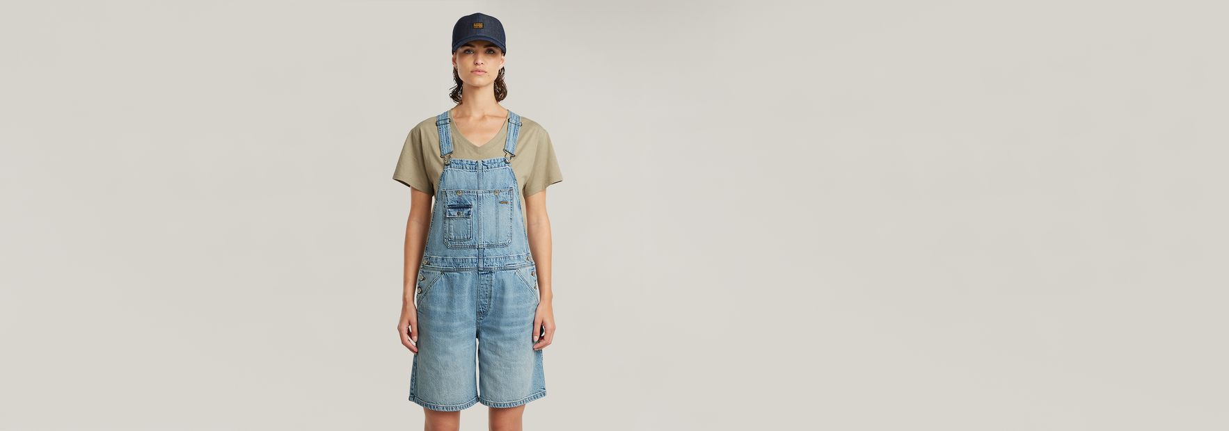 Bowey Loose Short Jumpsuit | Light blue | G-STAR® NL