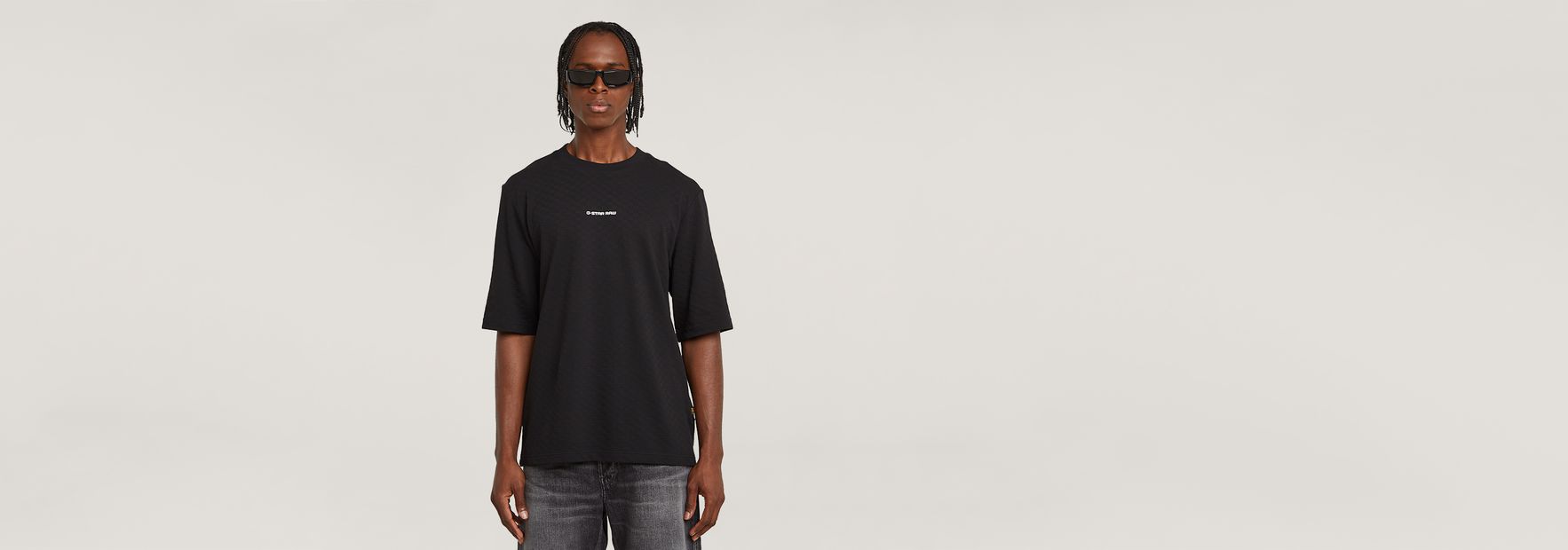 Checquard Tweeter T-Shirt | ブラック | G-STAR® JP