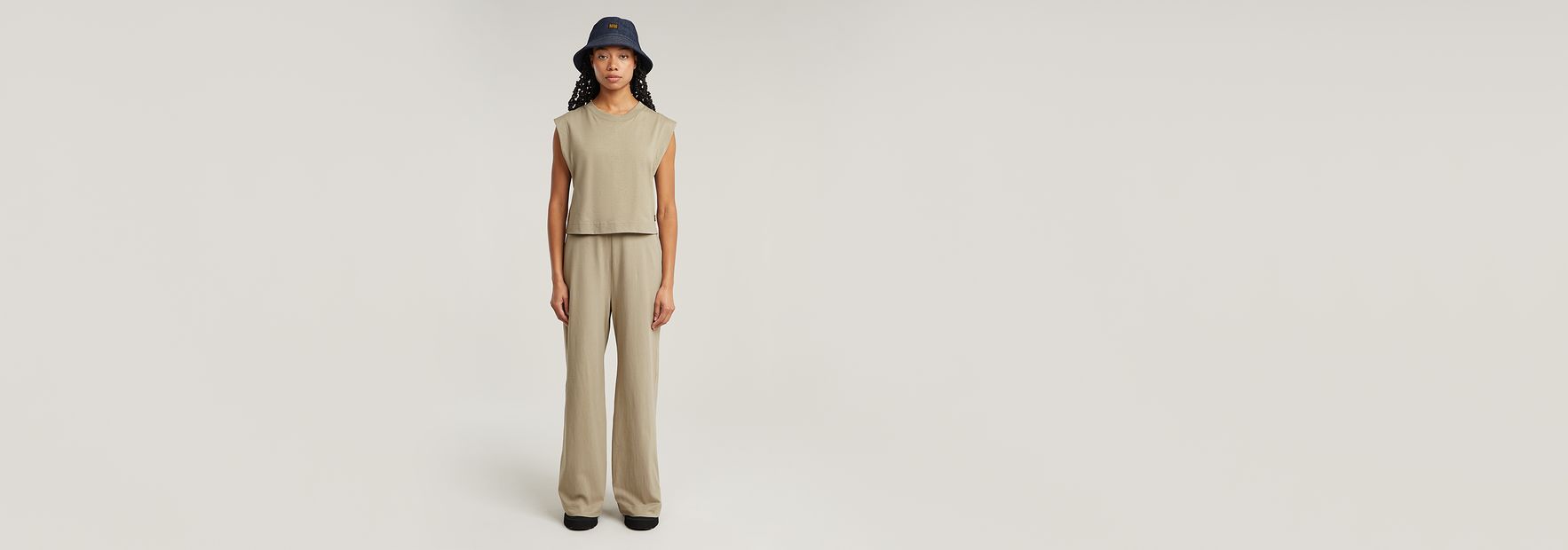 送料込★G-Star★Double Layer Wide Leg つなぎ Double Layer Wide Leg Jumpsuit | ベージュ | G-STAR® JP