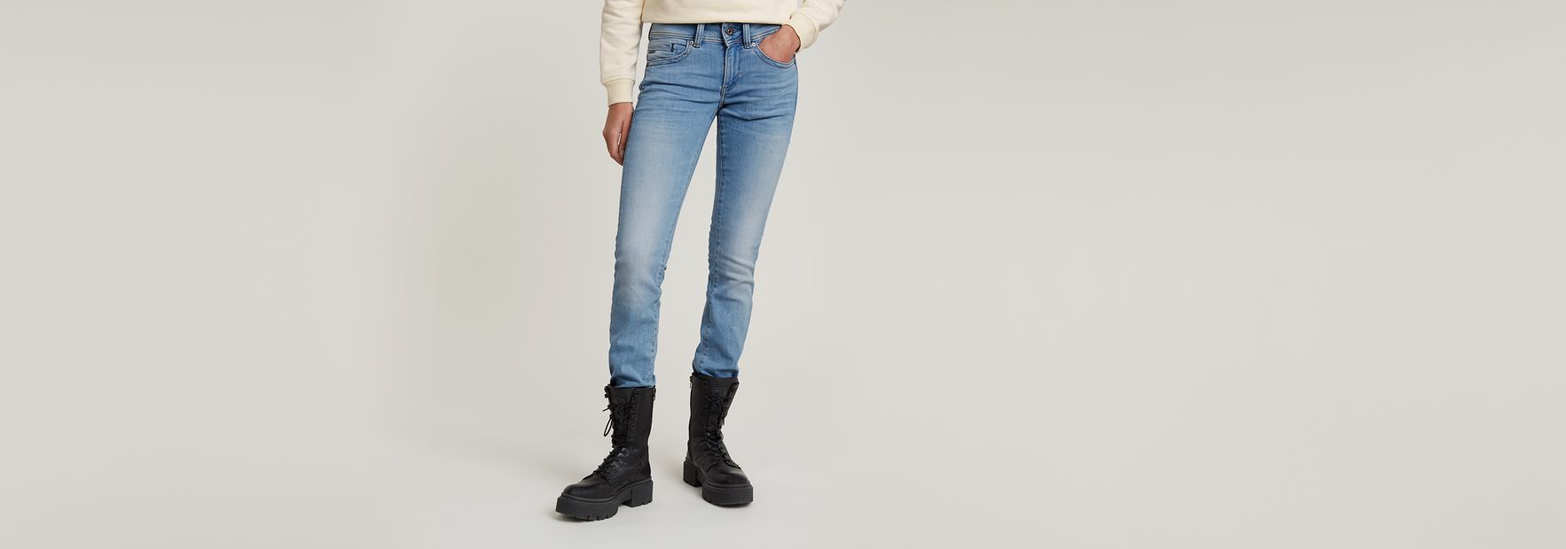 Midge Saddle Straight Jeans | Dark blue | G-STAR® US