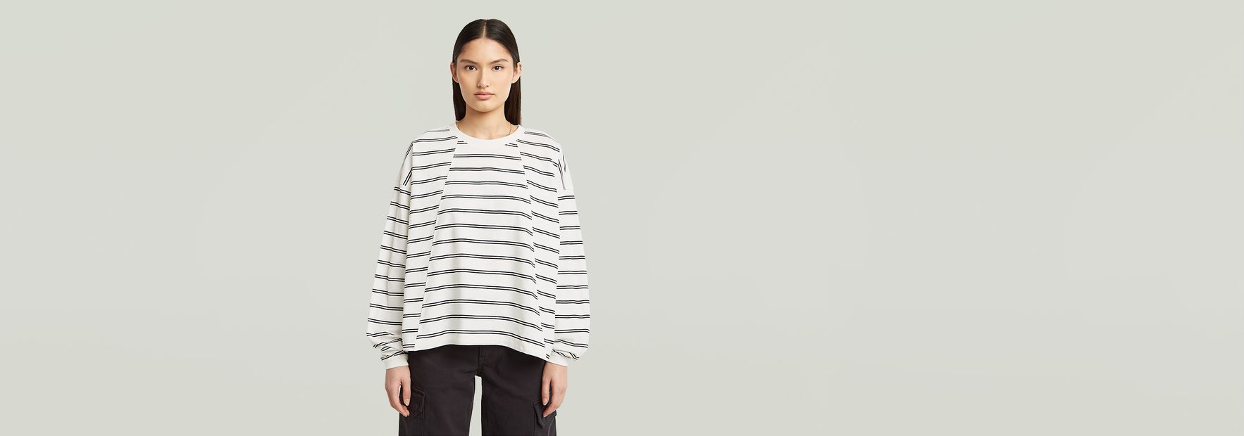 A-Line Stripe Oversized T-Shirt | Multi color | G-STAR® ZA