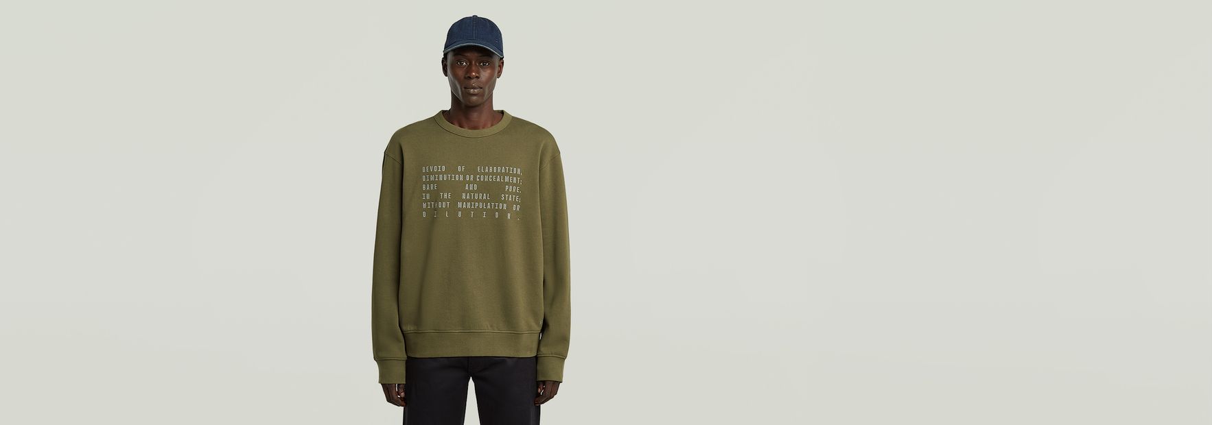 Text Graphic Sweater | ブラック | G-STAR® JP