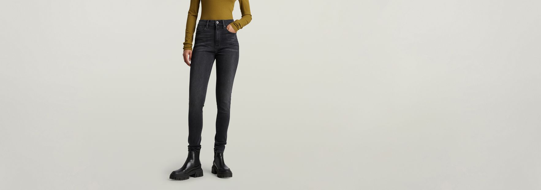 G-Star Shape High Super Skinny Jeans | Medium blue | G-STAR® US