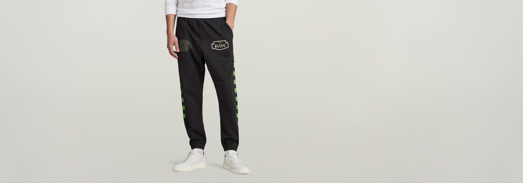 Moto Graphic Sweat Pants | Black | G-STAR® US