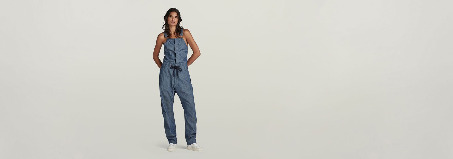3D Bib Oversized Overall | Dark blue | G-STAR® ZA