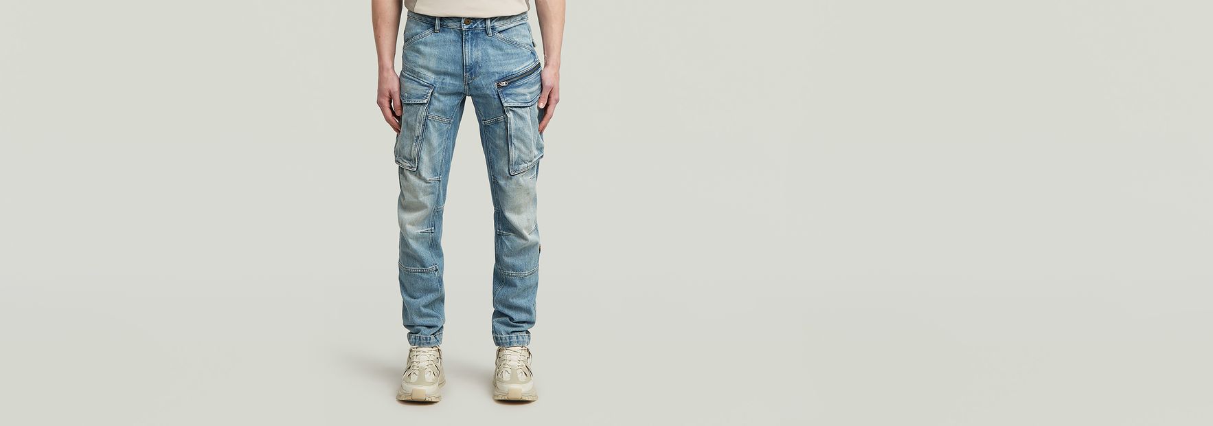 Rovic Zip Regular Tapered Denim Pants | Light blue | G-STAR® US